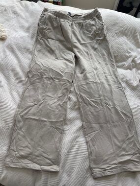 GAP Beige Vintage Soft Wide-Leg Sweatpants